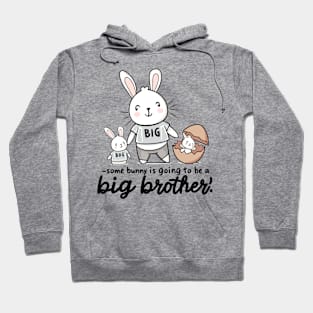 Big Brother Announcement Cute Bunny Family Design Hoodie